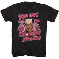 Thumbnail for SILENCE OF THE LAMBS-SILENCE VERY APPETIZING-BLACK ADULT S/S TSHIRT
