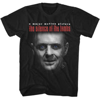 Thumbnail for SILENCE OF THE LAMBS-SOL LECTER AND LOGO-BLACK ADULT S/S TSHIRT