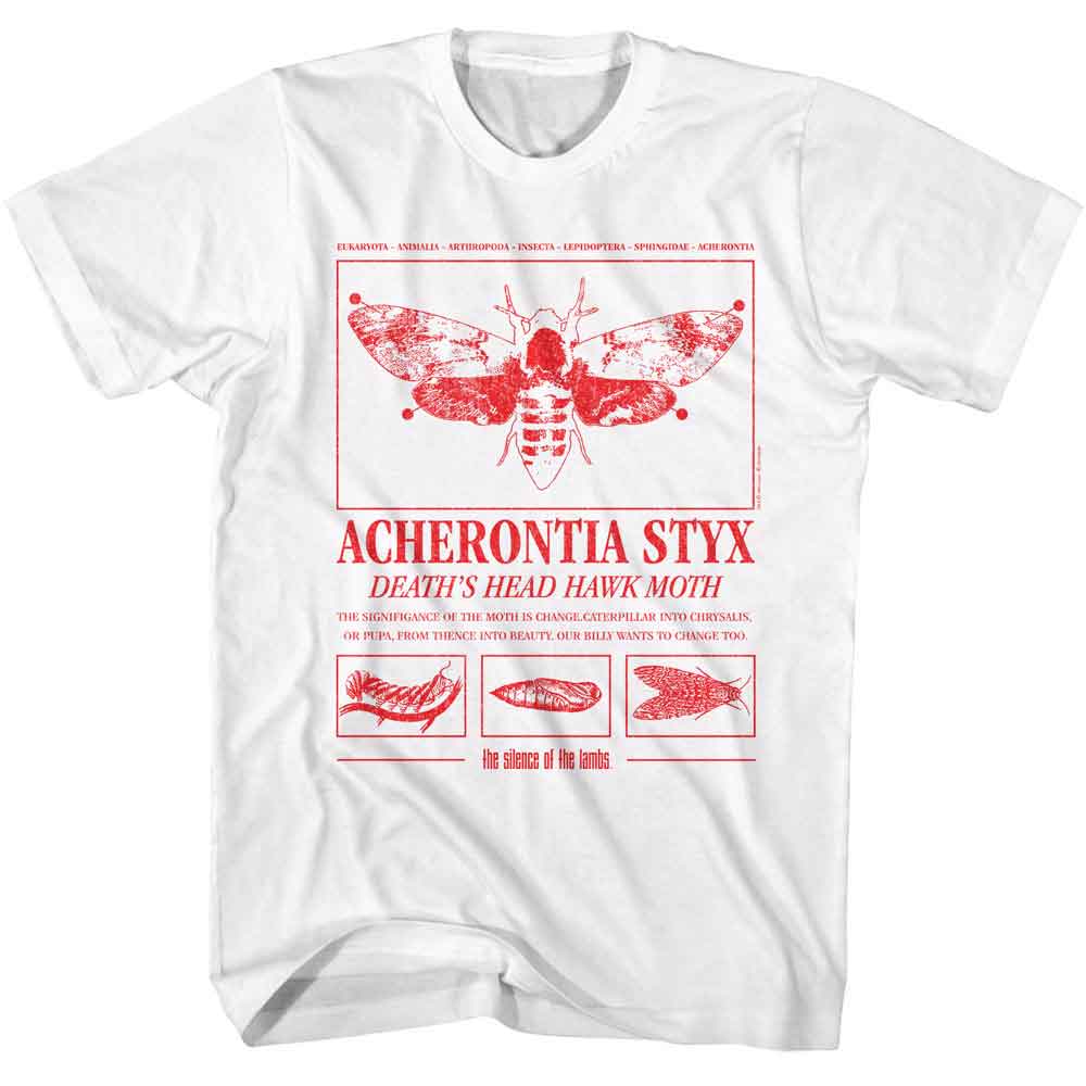 SILENCE OF THE LAMBS-SOL A STYX METAMORPHOSIS-WHITE ADULT S/S TSHIRT