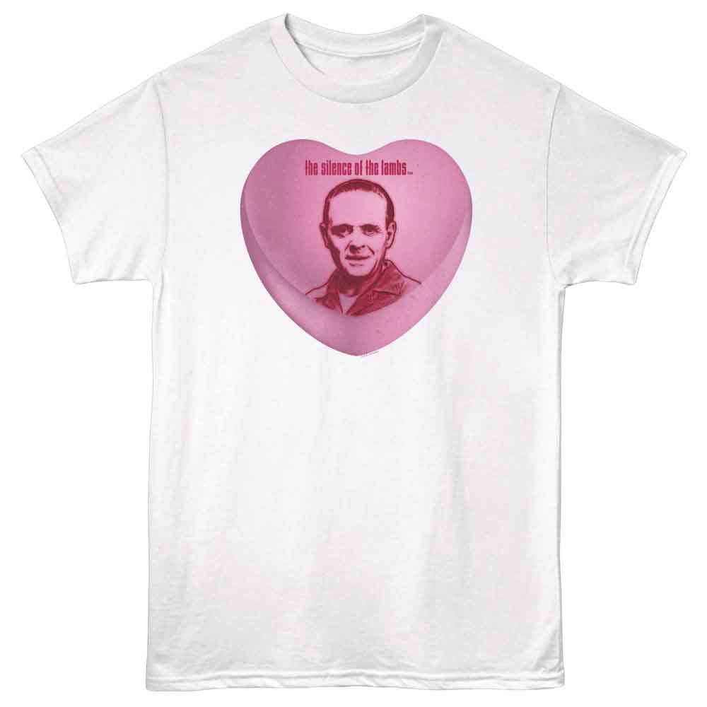 SILENCE OF THE LAMBS-SOL CANDY HEART-WHITE ADULT S/S TSHIRT
