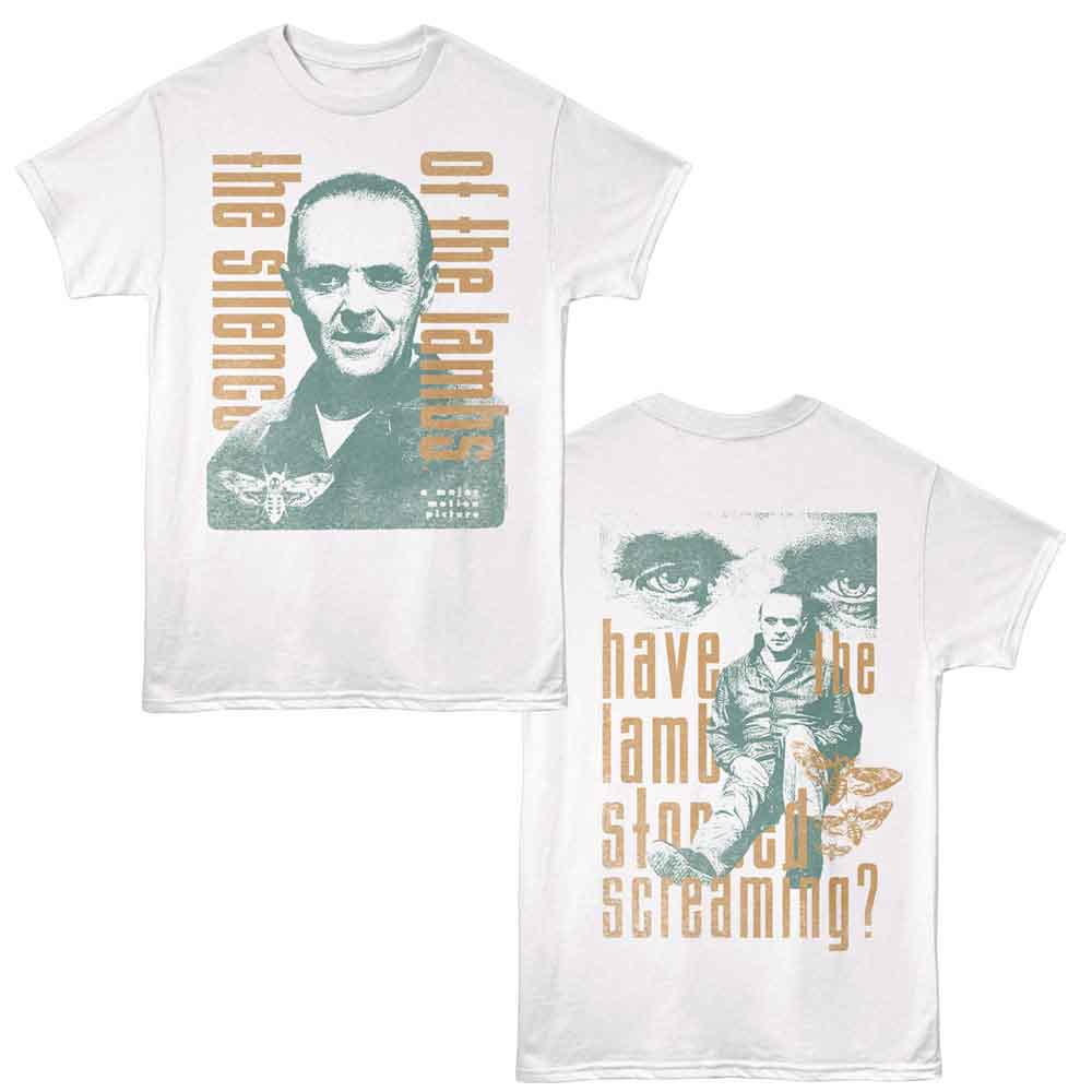 SILENCE OF THE LAMBS-SOL TWO TONE F B-WHITE ADULT S/S TSHIRT ***F&B***