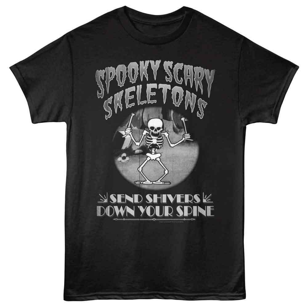 Spooky Scary Skeletons - Sss Old Film Intro T-Shirt