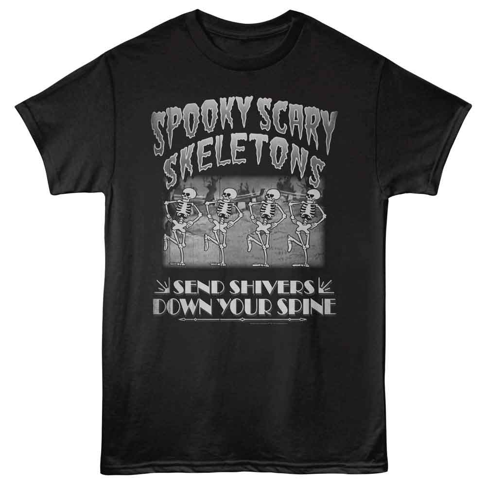 Spooky Scary Skeletons - Sss Old Film Quartet T-Shirt