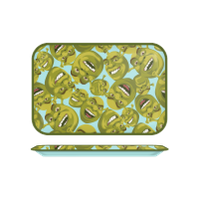 Shrek Shrek Faces  11.3" x 7.4" Tin Tray – 24 pc ppk ($6.00 each)