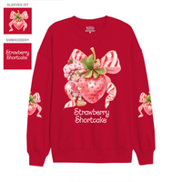 Thumbnail for Strawberry Shortcake - Bow Candy Canes Sweatshirt