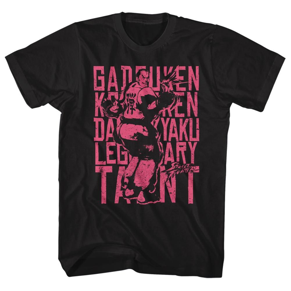 STREET FIGHTER-LOW TIER BRO TIER-BLACK ADULT S/S TSHIRT