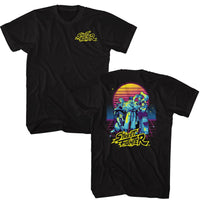 Thumbnail for STREET FIGHTER-STREET FIGHTER SYNTHWAVE FIGHTER 2-BLACK ADULT S/S TSHIRT