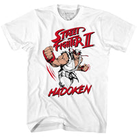 Thumbnail for STREET FIGHTER-HADOKEN-WHITE ADULT S/S TSHIRT