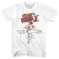 Thumbnail for STREET FIGHTER-ROUNDHOUSE-WHITE ADULT S/S TSHIRT