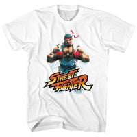 Thumbnail for STREET FIGHTER-RYU-WHITE ADULT S/S TSHIRT