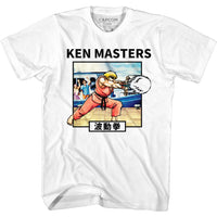 Thumbnail for STREET FIGHTER-KEN HADOKEN-WHITE ADULT S/S TSHIRT