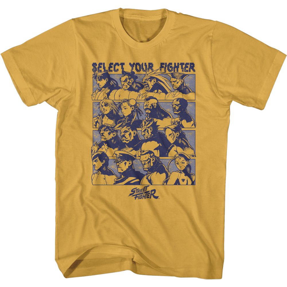 STREET FIGHTER-FIGHTER SELECT-GINGER ADULT S/S TSHIRT