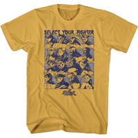 Thumbnail for STREET FIGHTER-FIGHTER SELECT-GINGER ADULT S/S TSHIRT