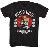 Thumbnail for STREET FIGHTER-RYUS DOJO-BLACK ADULT S/S TSHIRT