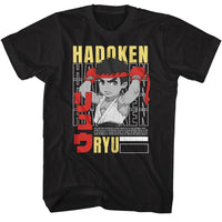 Thumbnail for STREET FIGHTER-STREET FIGHTER HADOKEN REPEAT-BLACK ADULT S/S TSHIRT