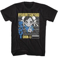Thumbnail for STREET FIGHTER-STREET FIGHTER HYAKURETSUKYAKU-BLACK ADULT S/S TSHIRT