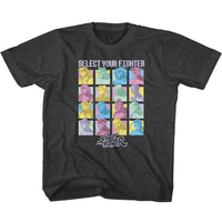 Thumbnail for STREET FIGHTER-SELECT YOUR FIGHTER-VINTAGE SMOKE YOUTH S/S TSHIRT