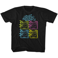 Thumbnail for STREET FIGHTER-STREET FIGHTER NEON HADOKEN-BLACK YOUTH S/S TSHIRT