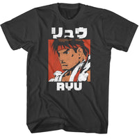 Thumbnail for STREET FIGHTER-STREET FIGHTER RYU KANJI-SMOKE ADULT S/S TSHIRT