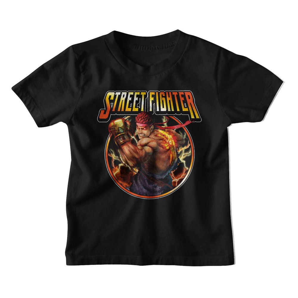 STREET FIGHTER-STREET FIGHTER LIGHTNING RYU-BLACK TODDLER S/S TSHIRT