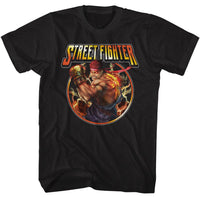 Thumbnail for STREET FIGHTER-STREET FIGHTER LIGHTNING RYU-BLACK ADULT S/S TSHIRT