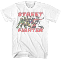 Thumbnail for STREET FIGHTER-STREET FIGHTER FIGHT GROUP -WHITE ADULT S/S TSHIRT