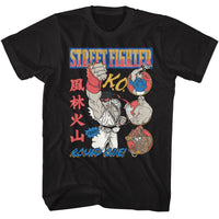 Thumbnail for STREET FIGHTER-STREET FIGHTER ROUND ONE COMIC-BLACK ADULT S/S TSHIRT
