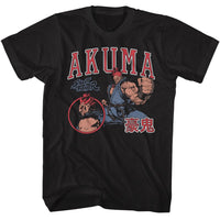 Thumbnail for STREET FIGHTER-STREET FIGHTER AKUMA VARSITY-BLACK ADULT S/S TSHIRT