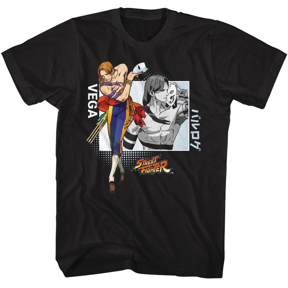STREET FIGHTER-STREET FIGHTER VEGA-BLACK ADULT S/S TSHIRT