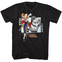 Thumbnail for STREET FIGHTER-STREET FIGHTER VEGA-BLACK ADULT S/S TSHIRT