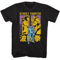 Thumbnail for STREET FIGHTER-STREET FIGHTER RYU AKUMA AND M BISON-BLACK ADULT S/S TSHIRT