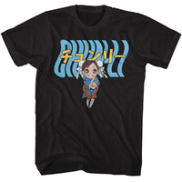 Thumbnail for STREET FIGHTER-STREET FIGHTER CHUN LI WARPED TEXT-BLACK ADULT S/S TSHIRT