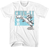 Thumbnail for STREET FIGHTER-STREET FIGHTER CHUN LI CHARACTER BLOCK-WHITE ADULT S/S TSHIRT