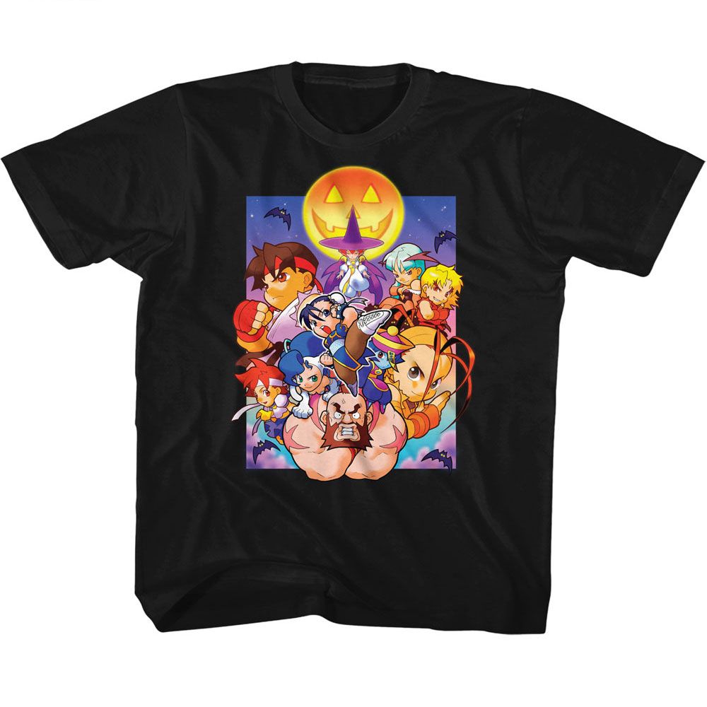 STREET FIGHTER-STREET FIGHTER POCKET FIGHTERS SPOOKY-BLACK TODDLER S/S TSHIRT