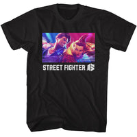 Thumbnail for STREET FIGHTER-STREET FIGHTER LUKE AND JAMIE-BLACK ADULT S/S TSHIRT