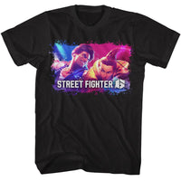 Thumbnail for STREET FIGHTER-STREET FIGHTER SPLATTER BOX-BLACK ADULT S/S TSHIRT