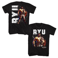 Thumbnail for STREET FIGHTER-STREET FIGHTER RYU CHARACTER-BLACK ADULT S/S TSHIRT