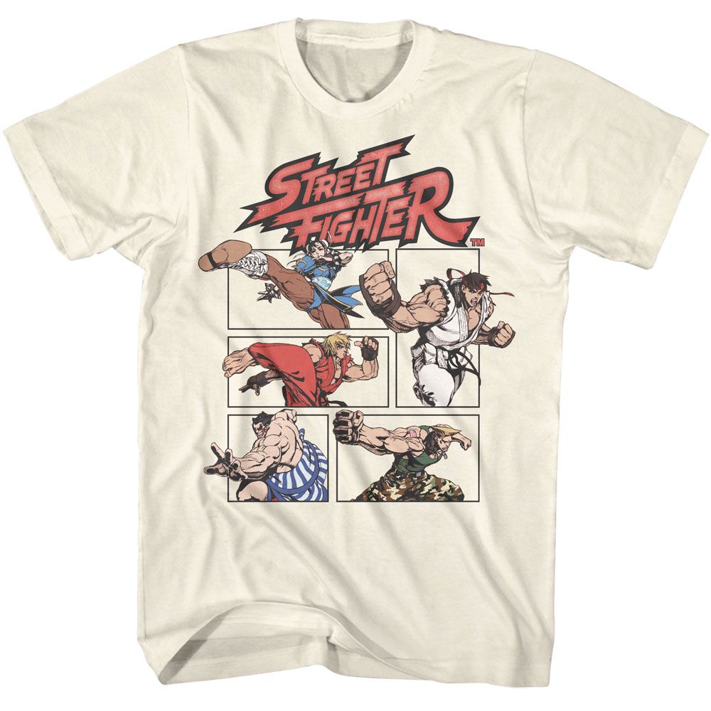 STREET FIGHTER-STREET FIGHTER ACTION COMIC-NATURAL ADULT S/S TSHIRT