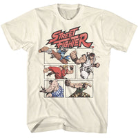 Thumbnail for STREET FIGHTER-STREET FIGHTER ACTION COMIC-NATURAL ADULT S/S TSHIRT
