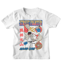 Thumbnail for STREET FIGHTER-STREET FIGHTER ROUND ONE COMIC WO WHITE-WHITE YOUTH S/S TSHIRT