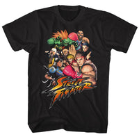 Thumbnail for STREET FIGHTER-STFTR-BLACK ADULT S/S TSHIRT