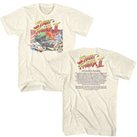 Thumbnail for STREET FIGHTER-STREET FIGHTER READY TO RUMBLE FRONT AND BACK-NATURAL ADULT S/S TSHIRT