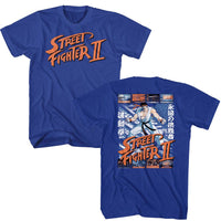 Thumbnail for STREET FIGHTER-STREET FIGHTER RYU AND SCENES FRONT AND BACK-ROYAL ADULT S/S TSHIRT