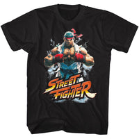 Thumbnail for STREET FIGHTER-FISTBUMP-BLACK ADULT S/S TSHIRT