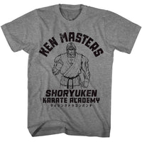 Thumbnail for STREET FIGHTER-STREET FIGHTER KEN MASTERS-GRAPHITE HEATHER ADULT S/S TSHIRT
