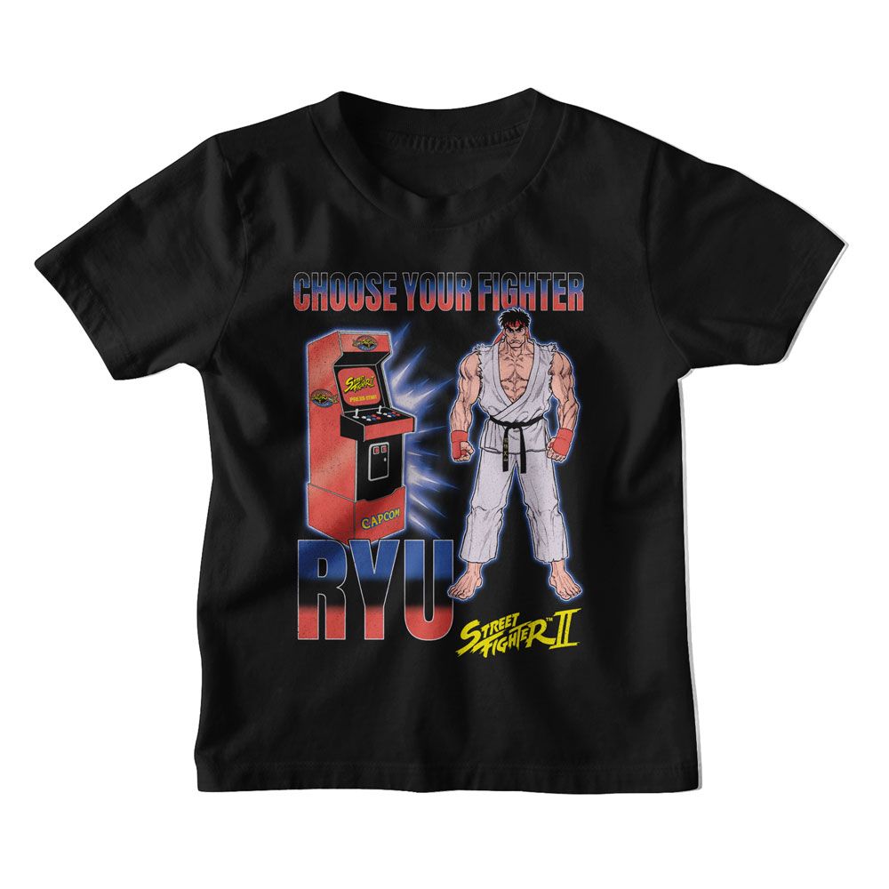 STREET FIGHTER-STREET FIGHTER ARCADE RYU-BLACK TODDLER S/S TSHIRT