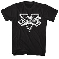 Thumbnail for STREET FIGHTER-SFV BW-BLACK ADULT S/S TSHIRT