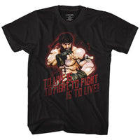 Thumbnail for STREET FIGHTER-HOT RYU-BLACK ADULT S/S TSHIRT