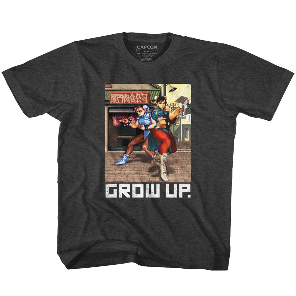 STREET FIGHTER-GROW UP-VINTAGE SMOKE YOUTH S/S TSHIRT