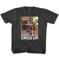 Thumbnail for STREET FIGHTER-GROW UP-VINTAGE SMOKE TODDLER S/S TSHIRT